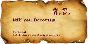 Nérey Dorottya névjegykártya